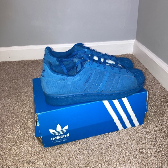 Adidas Originals AQ4169 Blue Big Kids Size 6.5 - Picture 4 of 10